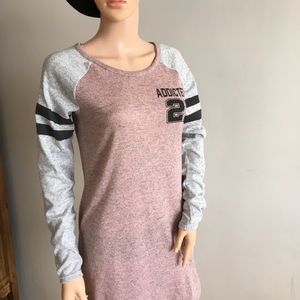 LOVE New York long sleeve top pink, gray,black